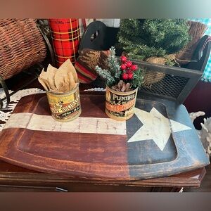 Vintage Painted Teak Cutting Board